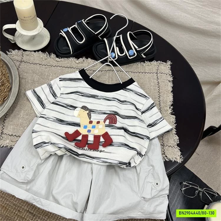 ÁO KẺ MIX SHORT GIÓ