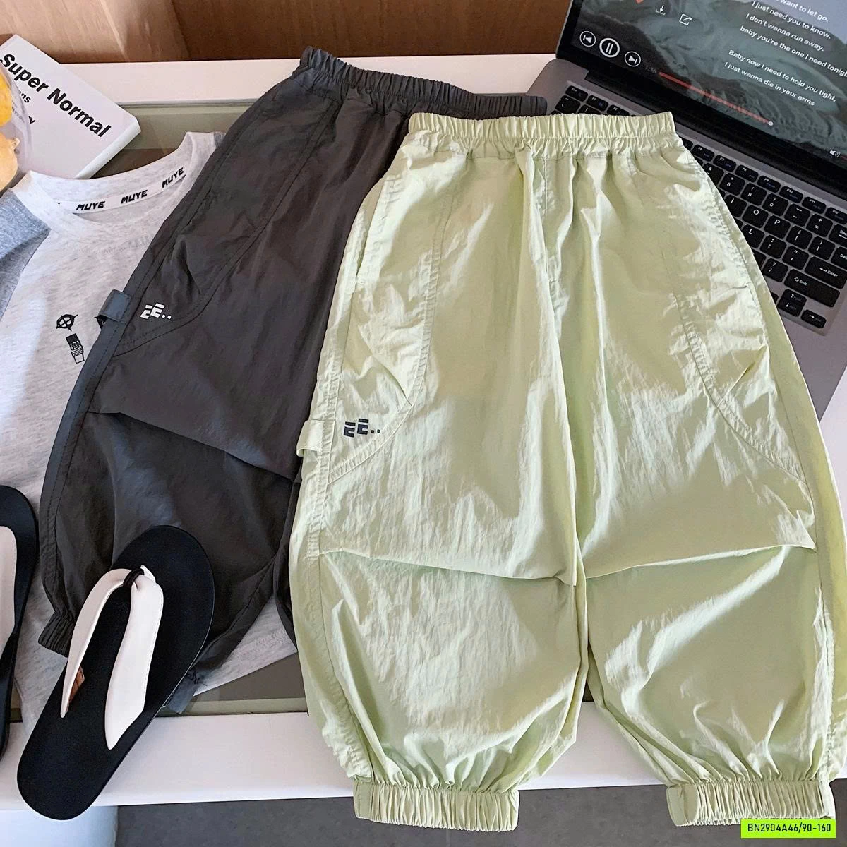 QUẦN GIÓ MỎNG BO GẤU