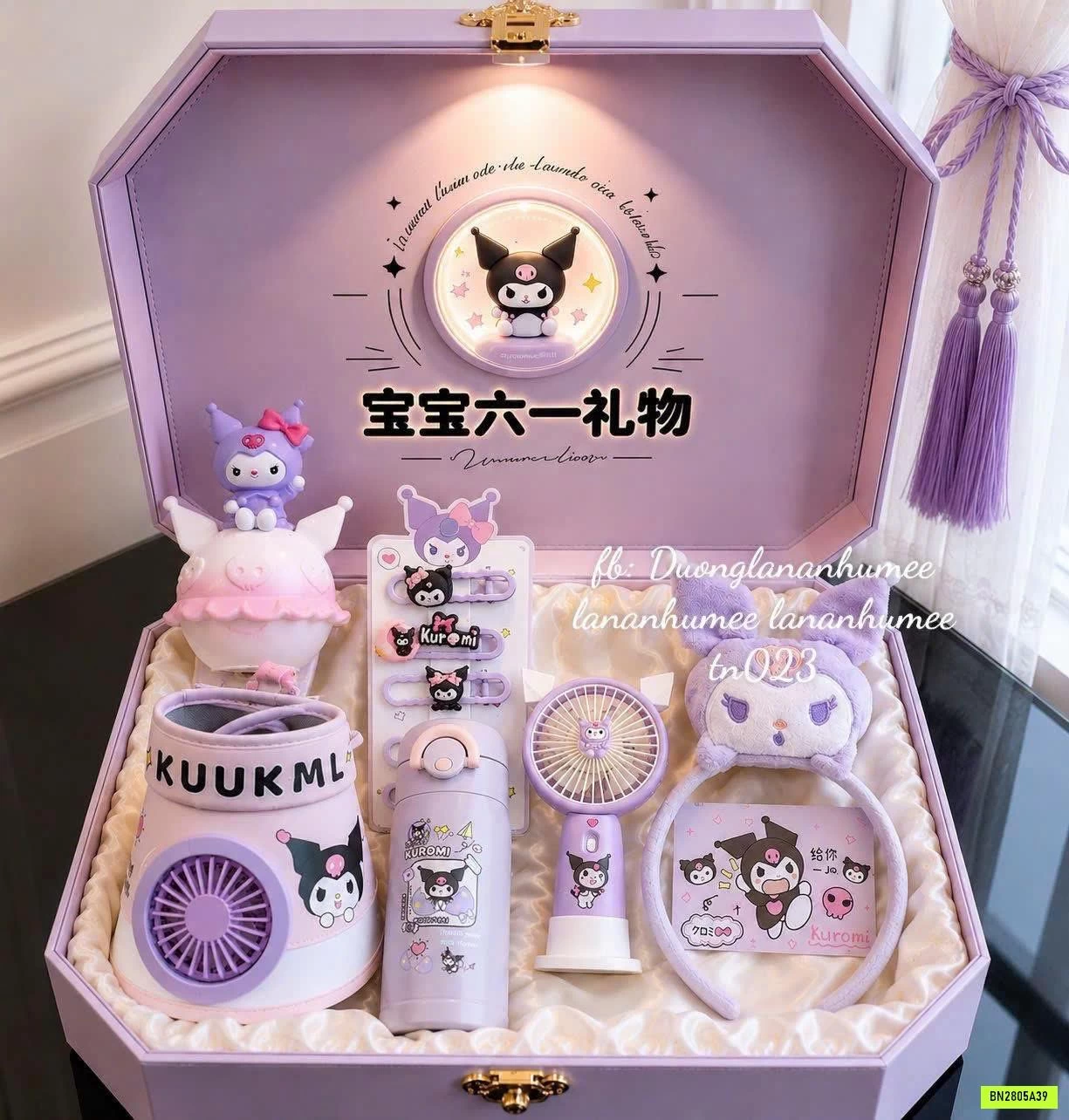 HỘP QUÀ KUROMI 6 MÓN