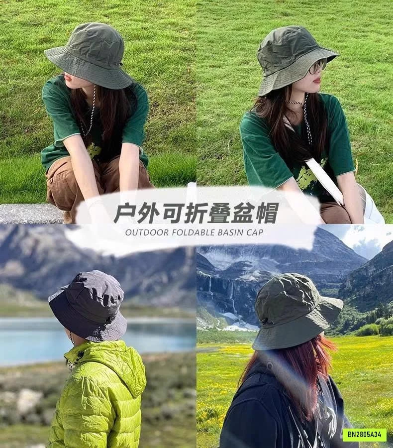MŨ GIÓ CHỐNG NẮNG GẤP GỌN