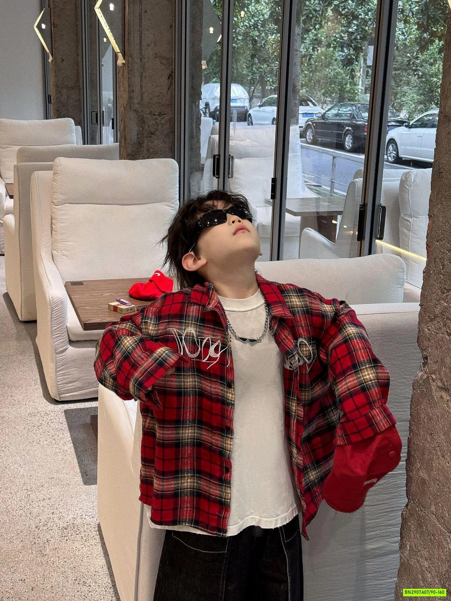 KHOÁC CARO ĐỎ STYLE HÀN XẺNG