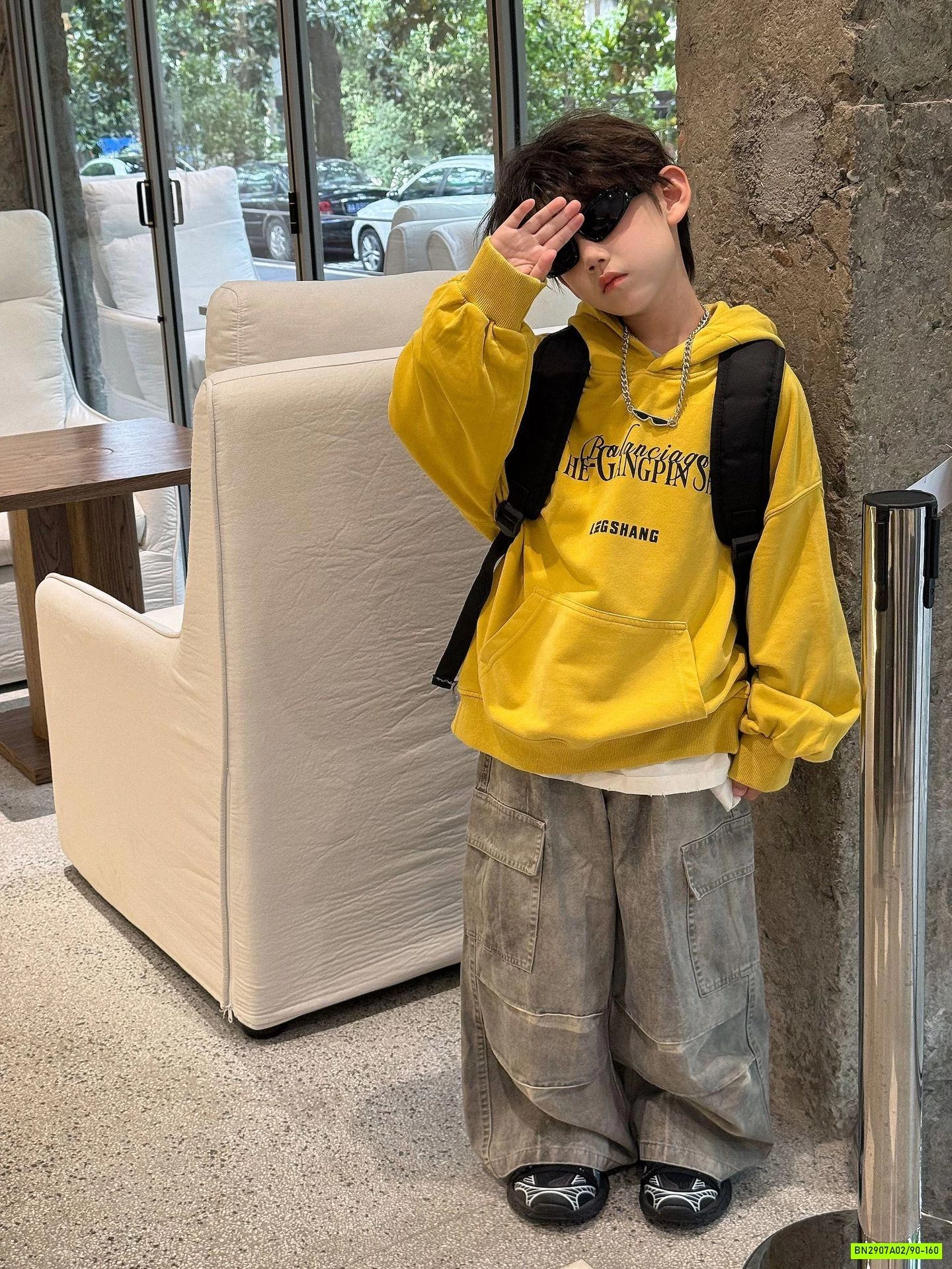 HOODIE NỈ VÀNG IN CHỮ