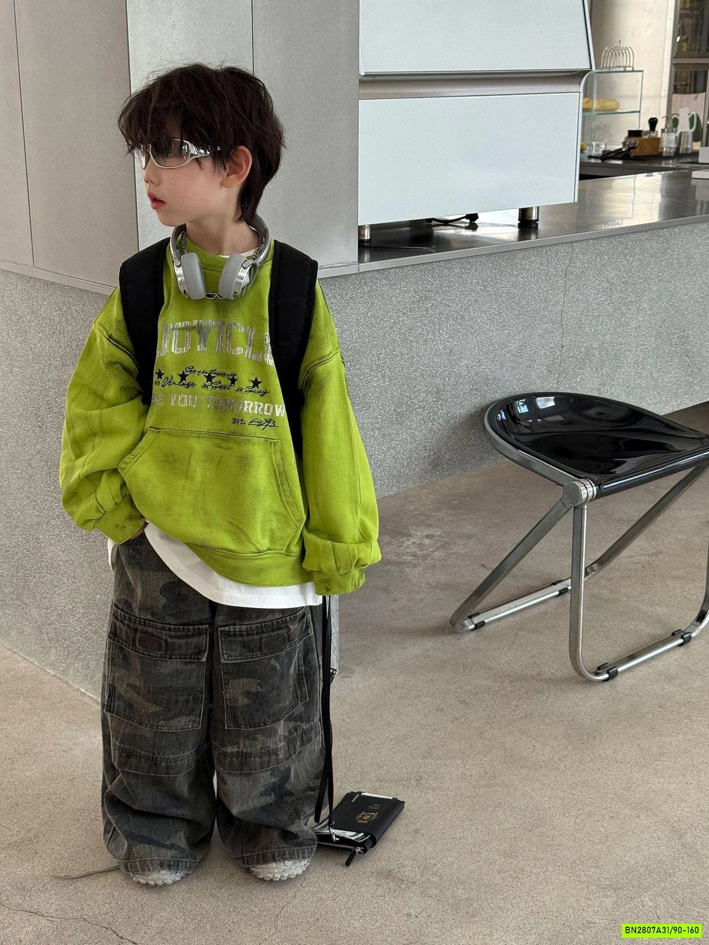 ÁO NỈ TÚI BỰNG LOANG MÀU