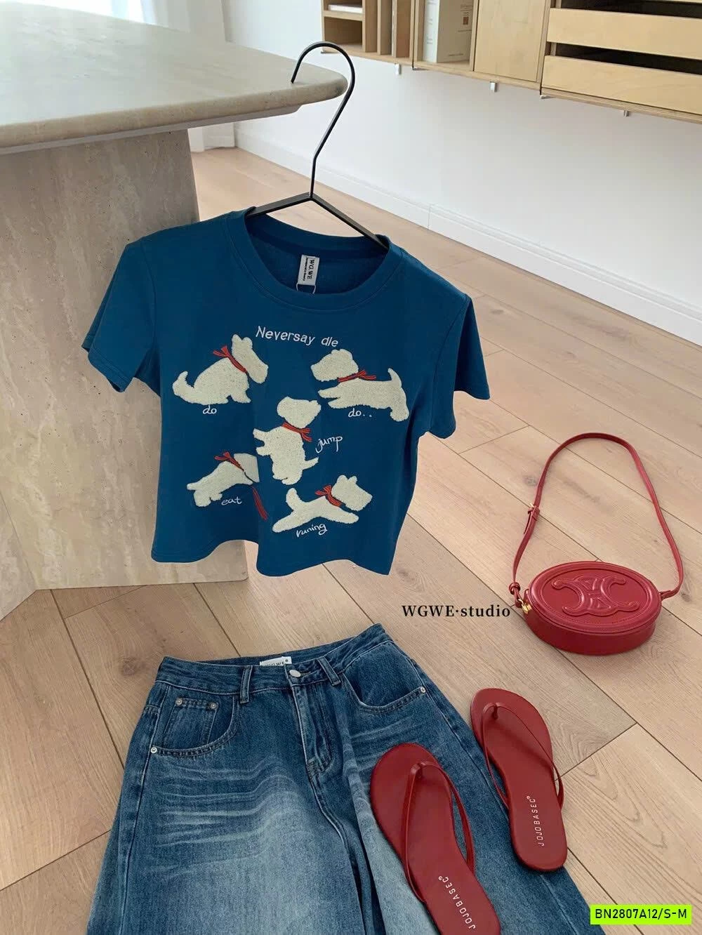 ÁO THUN CROPTOP CÚN NỔI WGWE