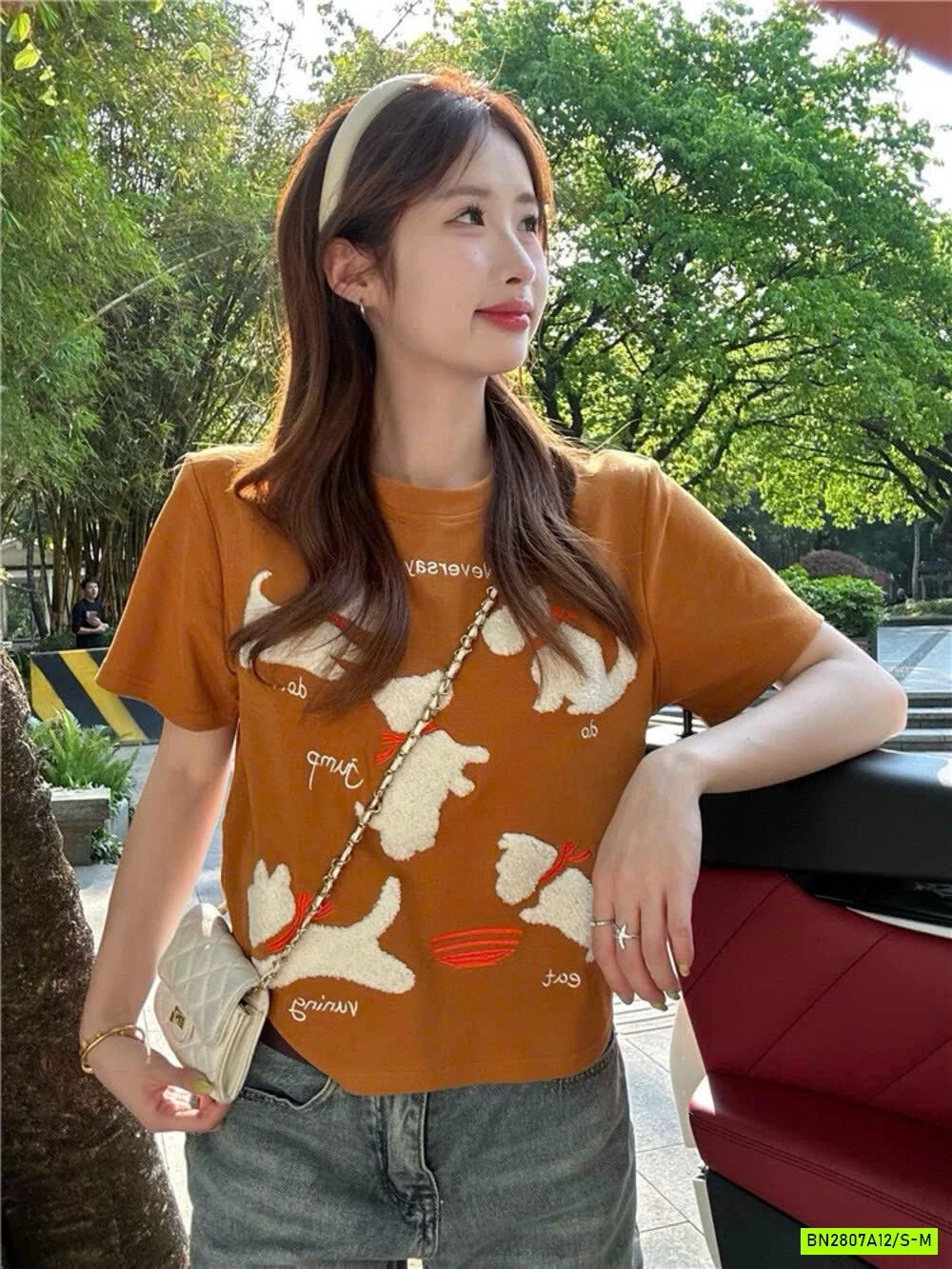 ÁO THUN CROPTOP CÚN NỔI WGWE