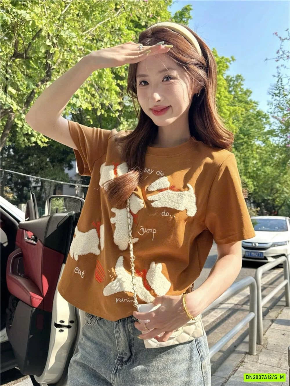 ÁO THUN CROPTOP CÚN NỔI WGWE