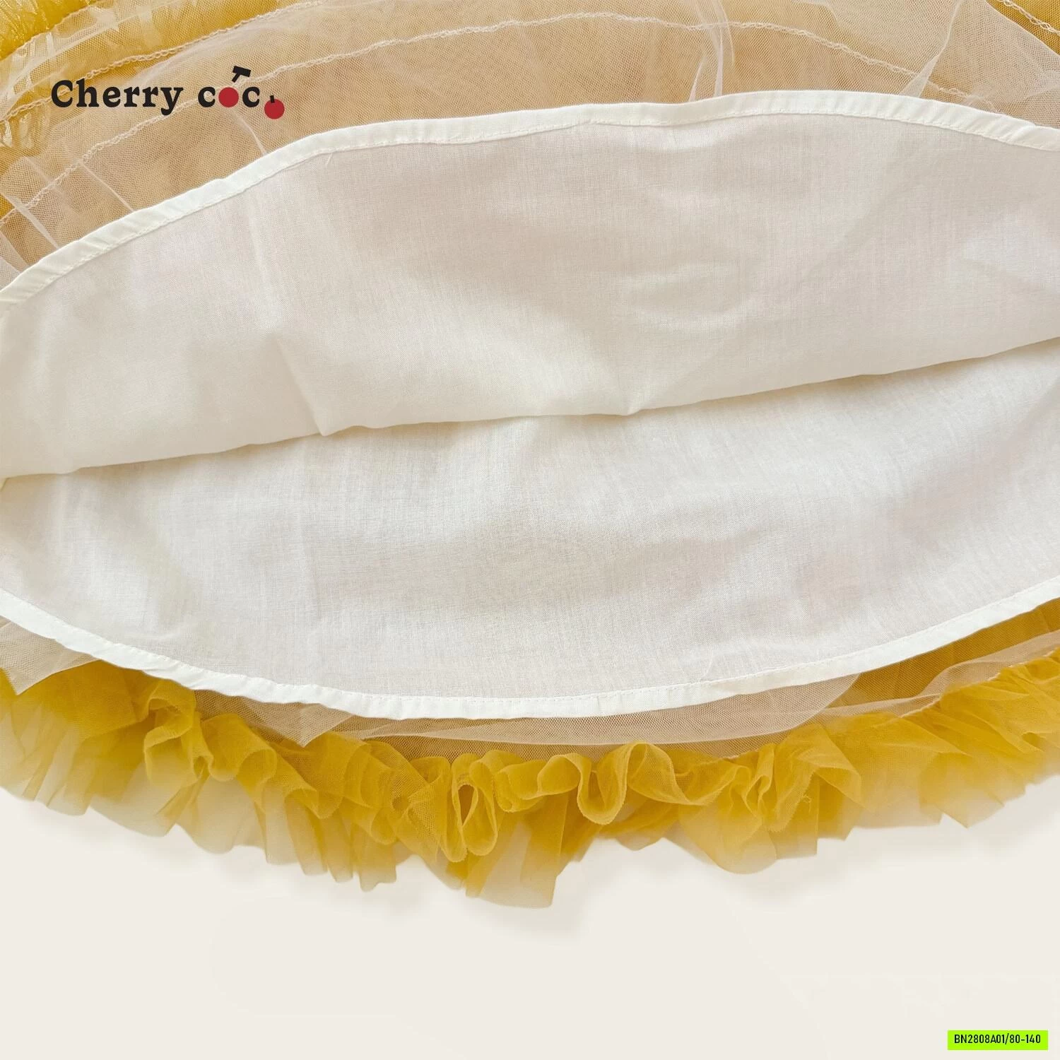 ĐẦM TUTU CAM CHERRYCOCO KÈM KHOÁC LEN