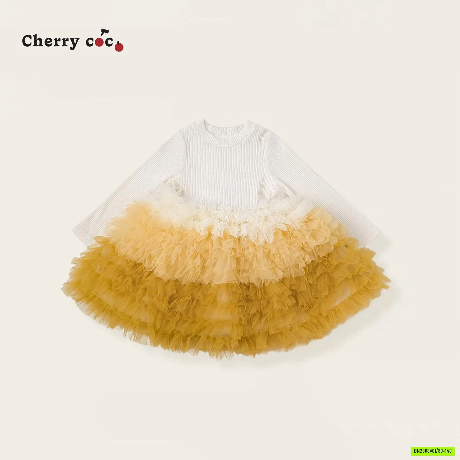 ĐẦM TUTU CAM CHERRYCOCO KÈM KHOÁC LEN
