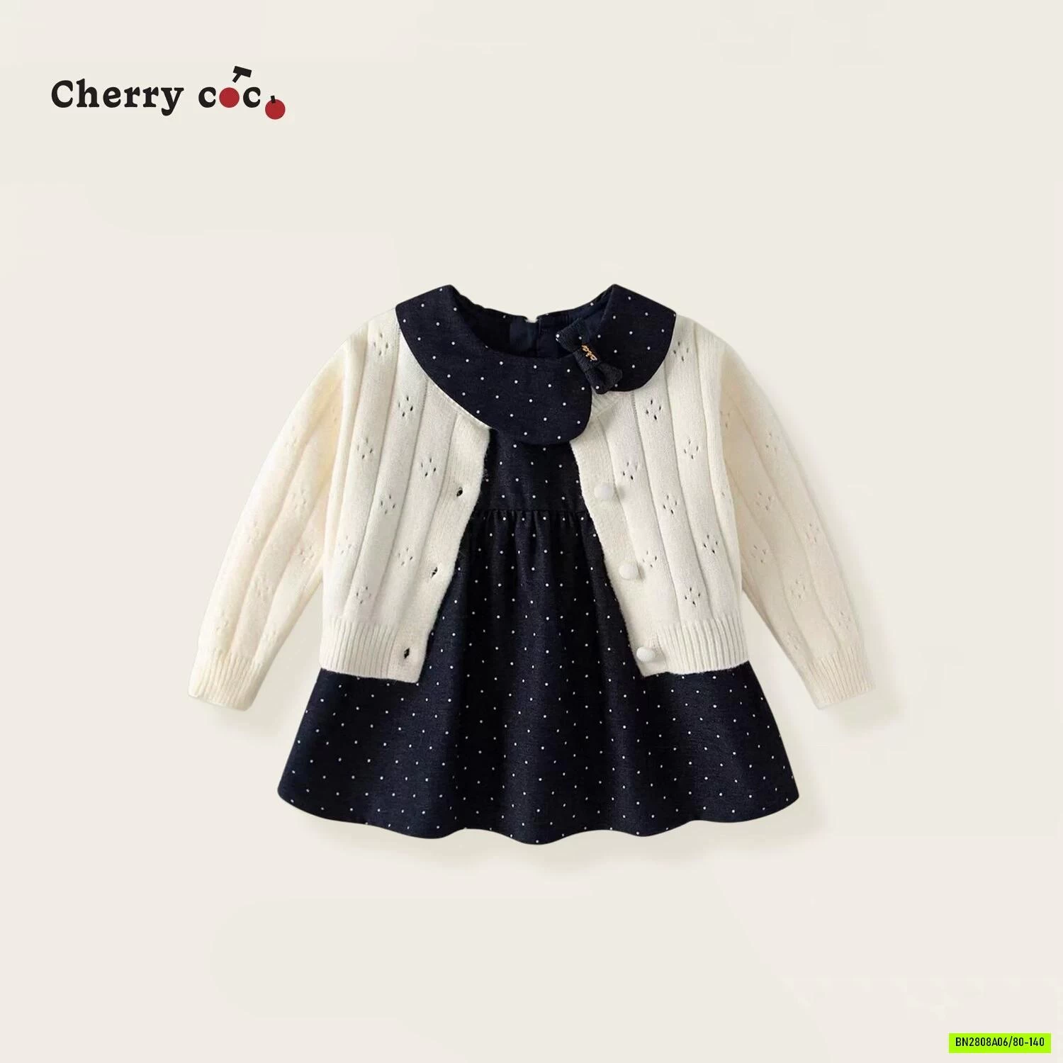 SÉT VÁY DẠ KÈM CARDIGAN CHERRYCOCO