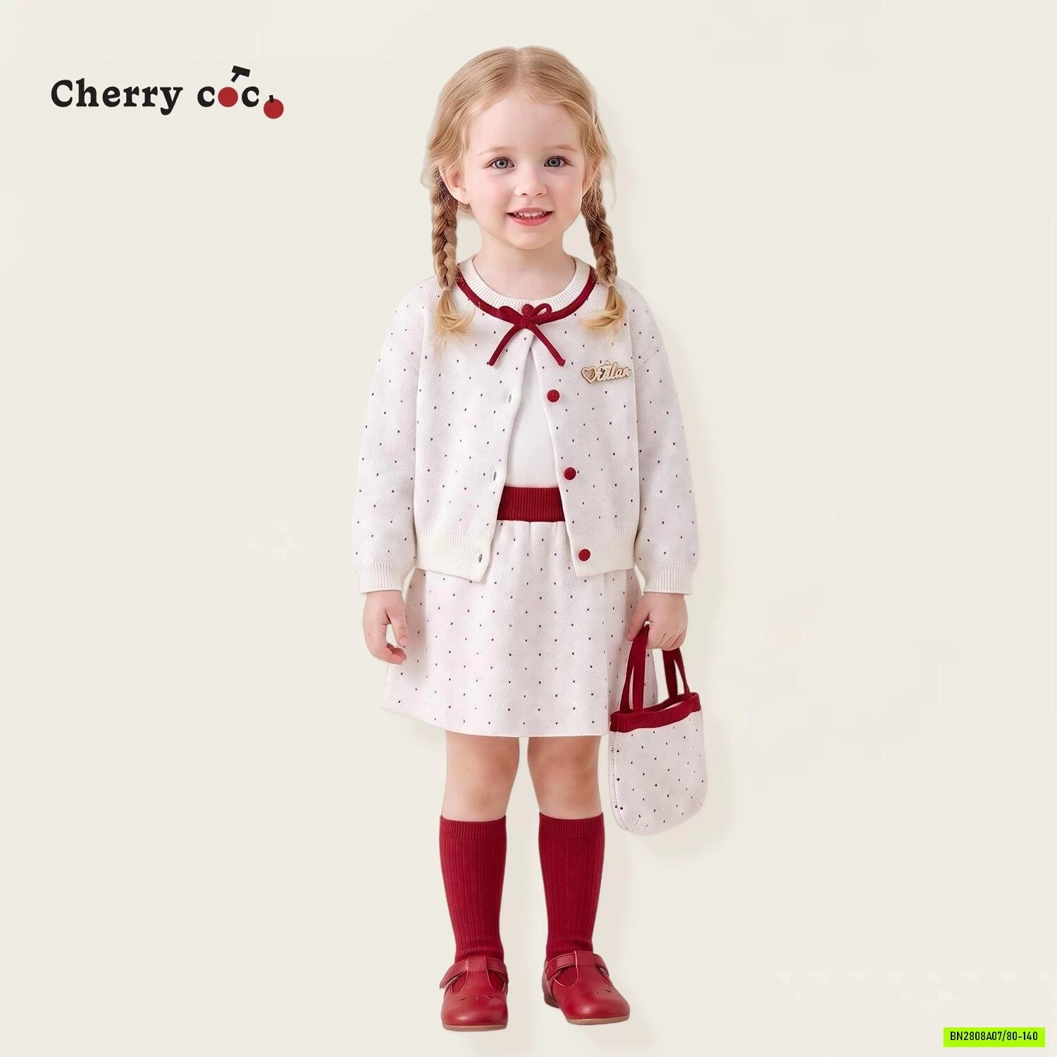 SÉT VÁY LEN 2 CHI TIẾT CHERRYCOCO