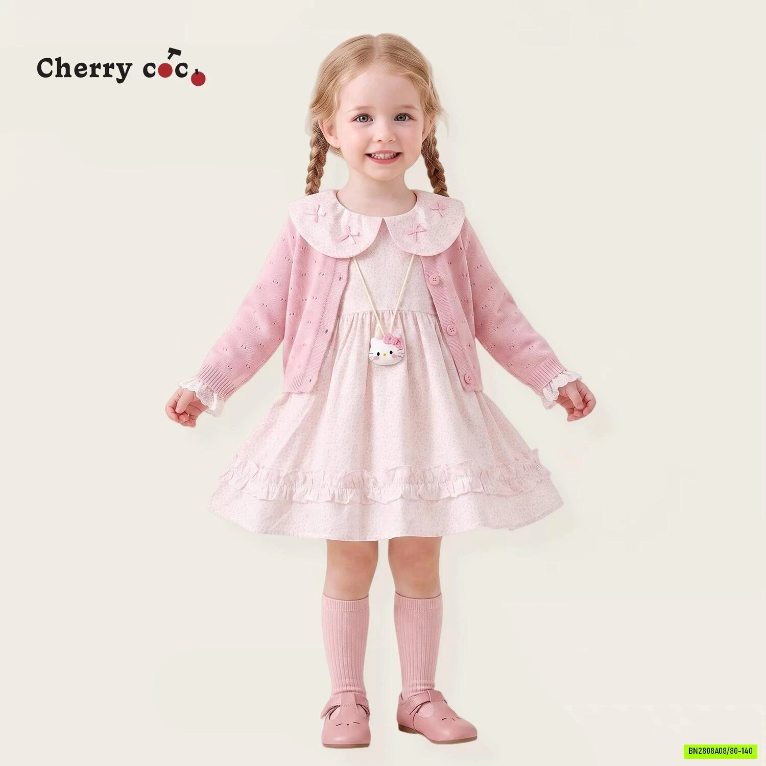 SÉT VÁY CARO KÈM CARDIGAN CHERRYCOCO