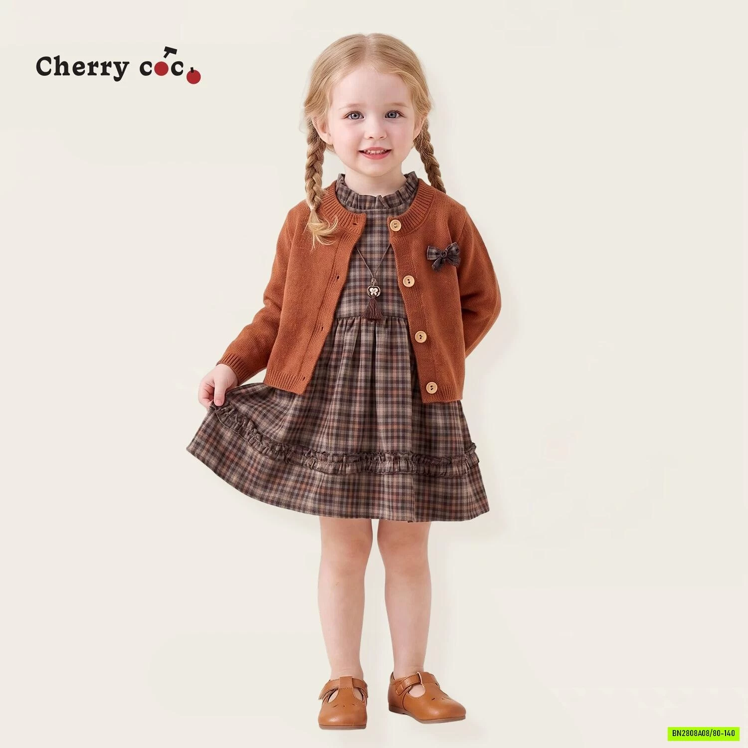 SÉT VÁY CARO KÈM CARDIGAN CHERRYCOCO
