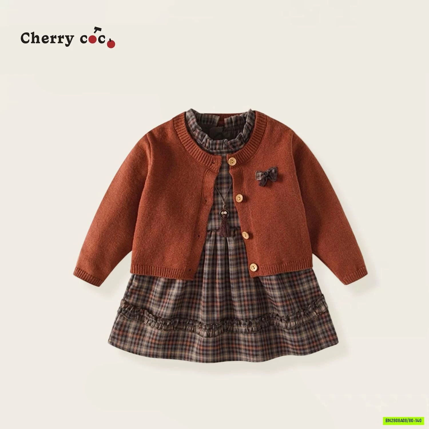 SÉT VÁY CARO KÈM CARDIGAN CHERRYCOCO