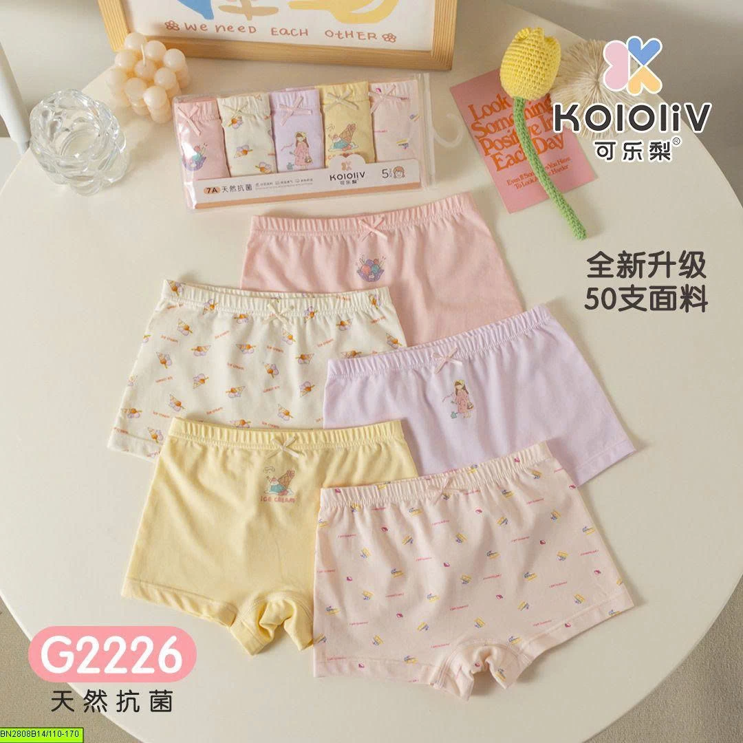 SET 5 QUẦN CHIP COTTON ĐÙI CHO BÉ