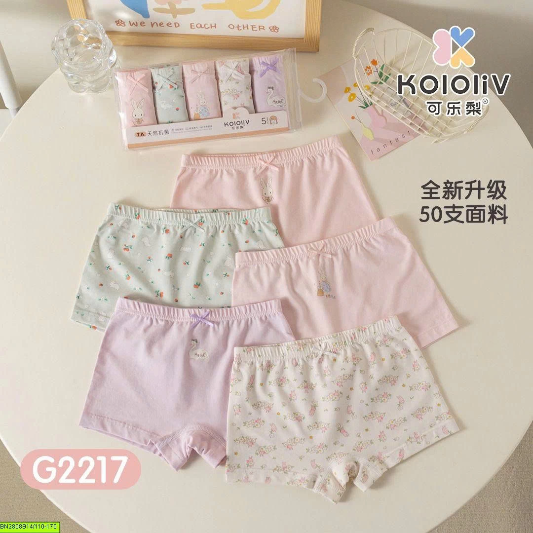 SET 5 QUẦN CHIP COTTON ĐÙI CHO BÉ