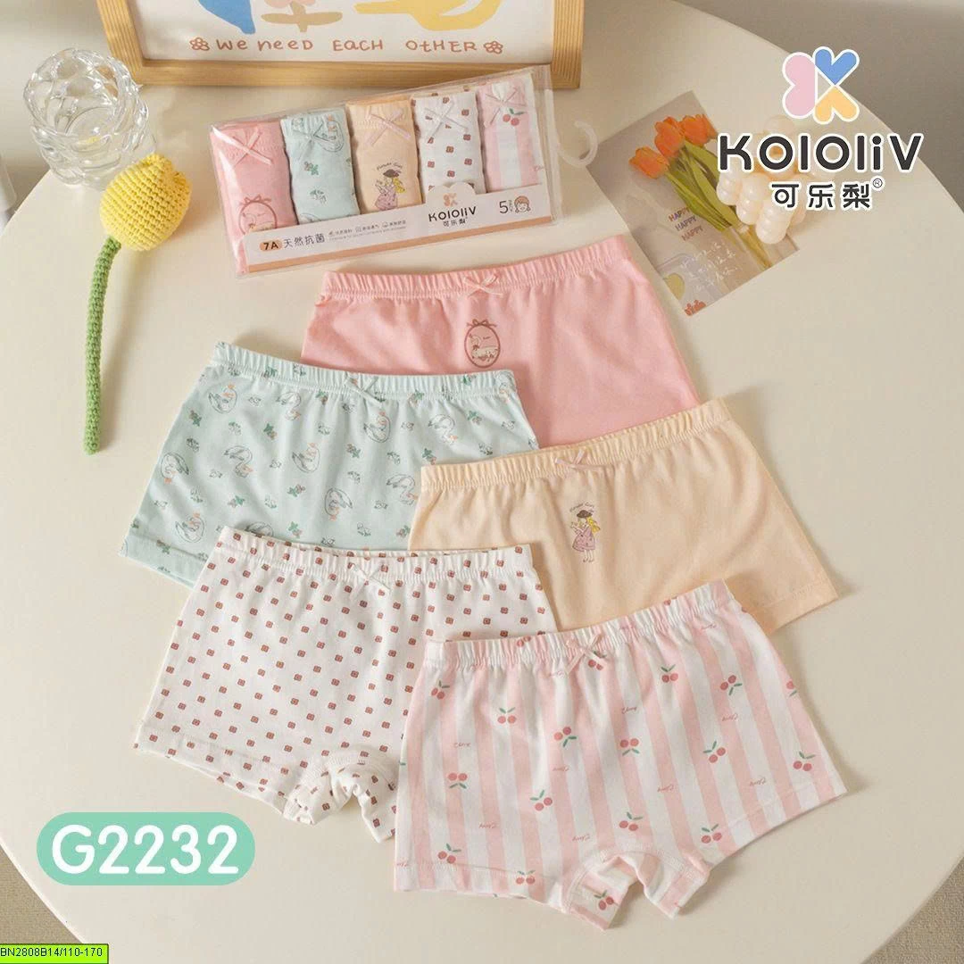 SET 5 QUẦN CHIP COTTON ĐÙI CHO BÉ