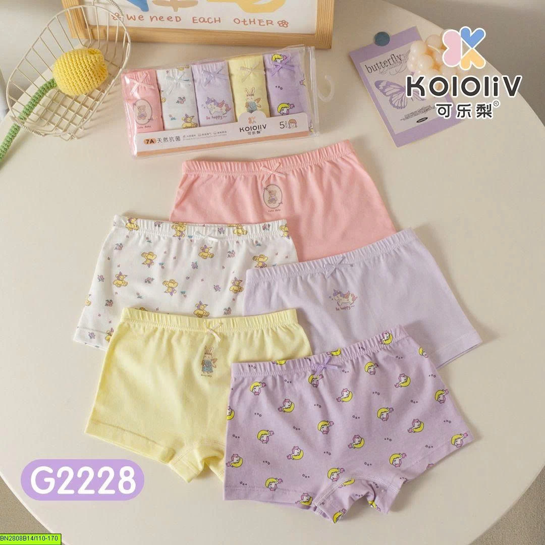 SET 5 QUẦN CHIP COTTON ĐÙI CHO BÉ