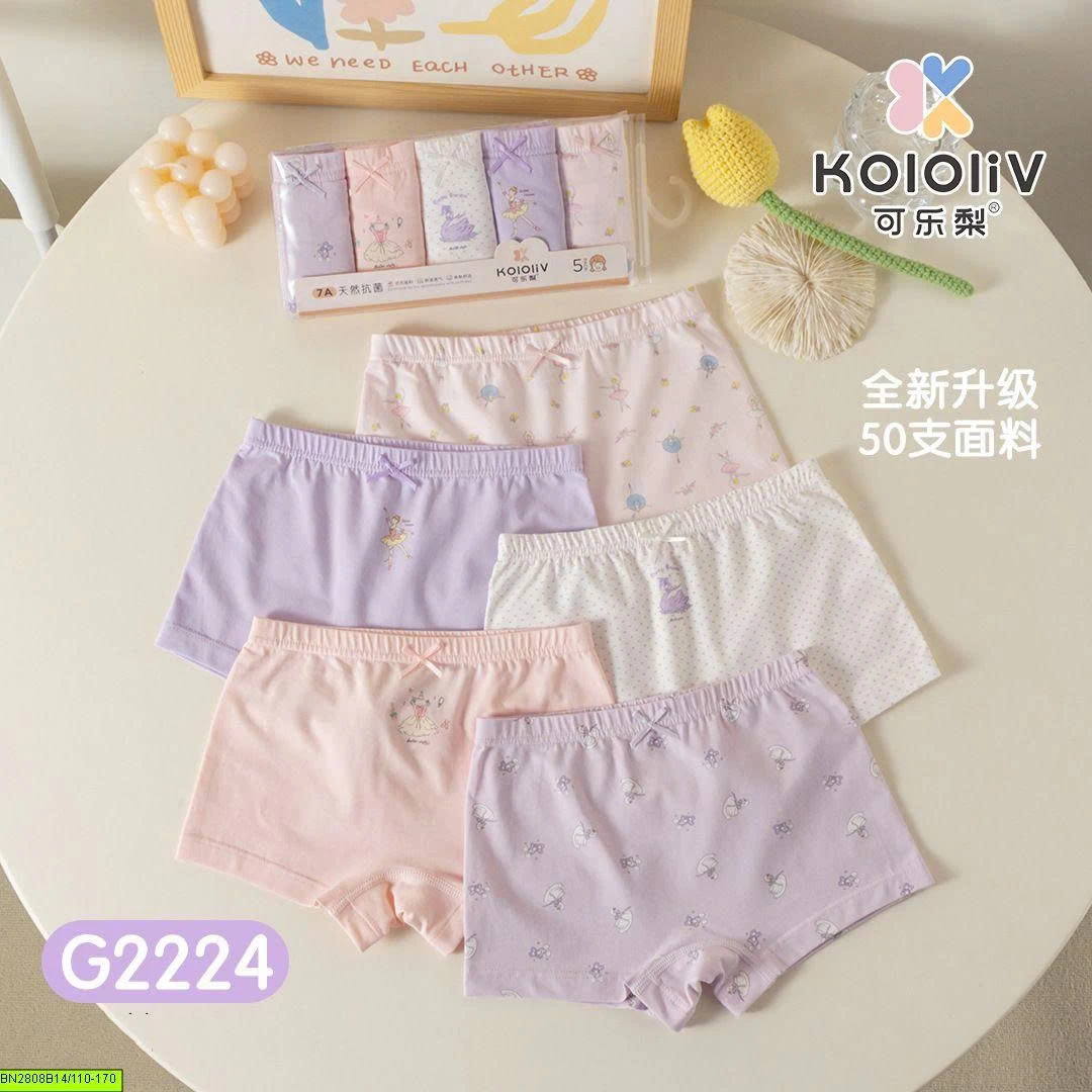 SET 5 QUẦN CHIP COTTON ĐÙI CHO BÉ