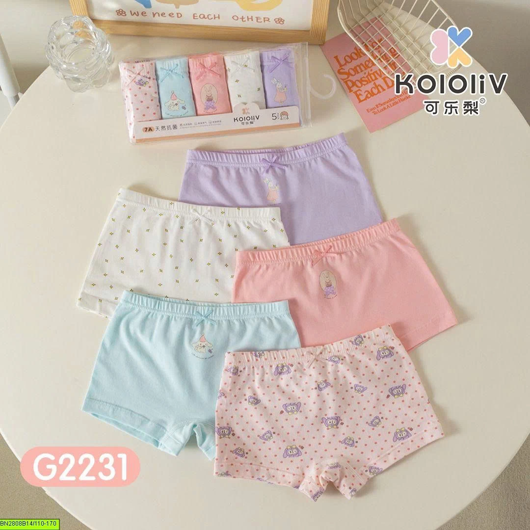 SET 5 QUẦN CHIP COTTON ĐÙI CHO BÉ