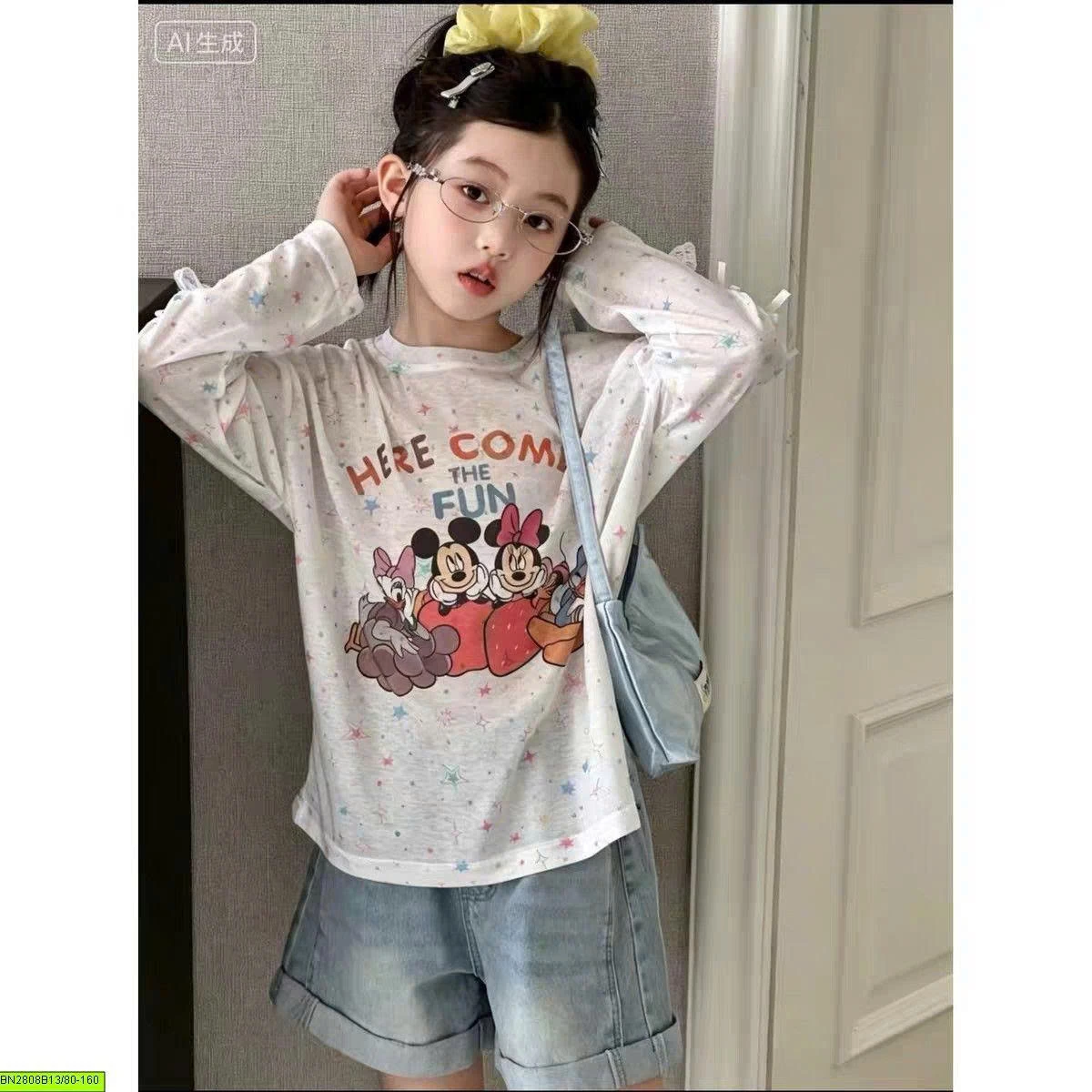 ÁO THUN GIẤY MINE - TAY THẮT NƠ