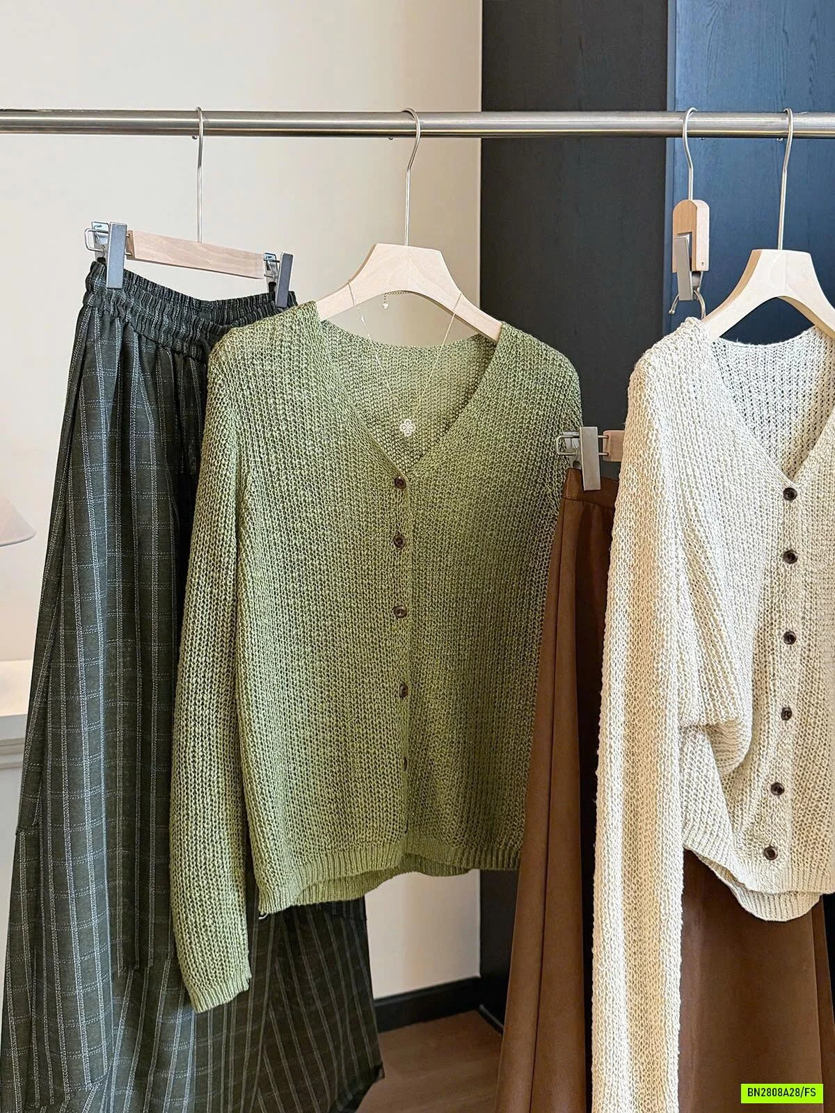 ÁO LEN CARDIGAN DỆT ANNA