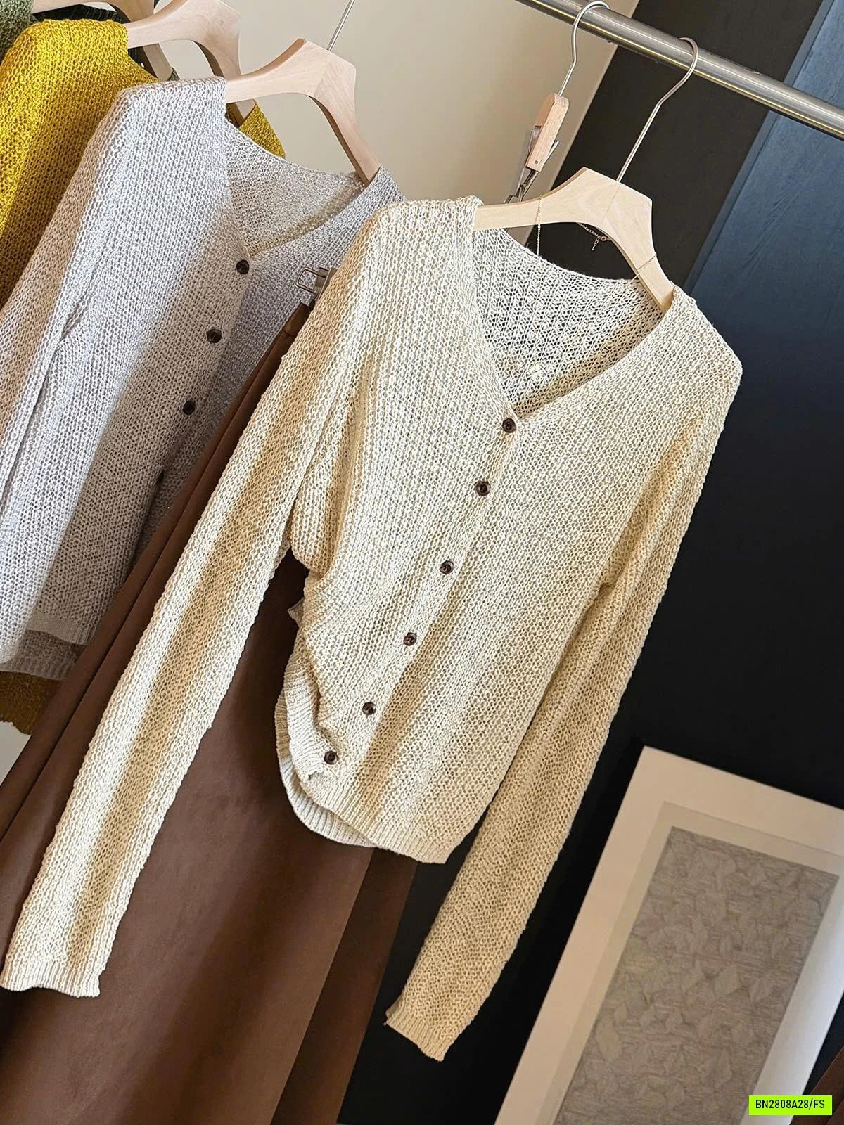 ÁO LEN CARDIGAN DỆT ANNA