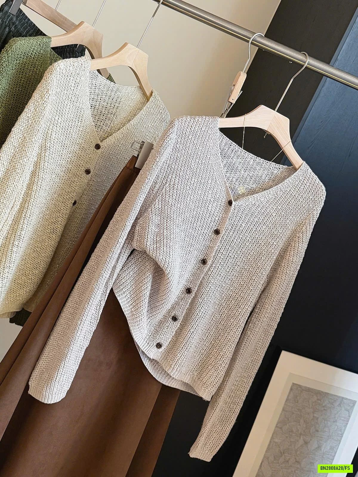 ÁO LEN CARDIGAN DỆT ANNA