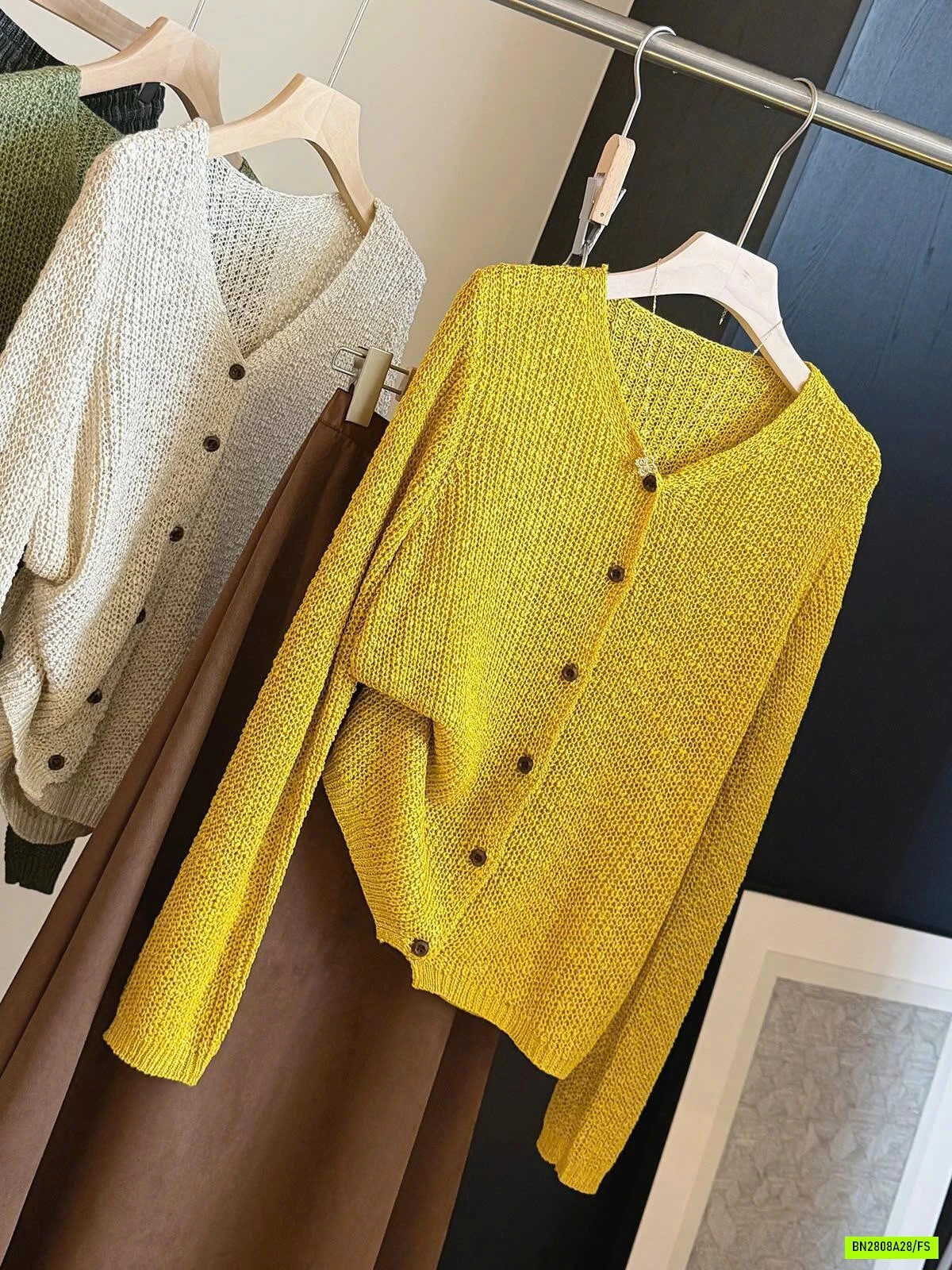 ÁO LEN CARDIGAN DỆT ANNA