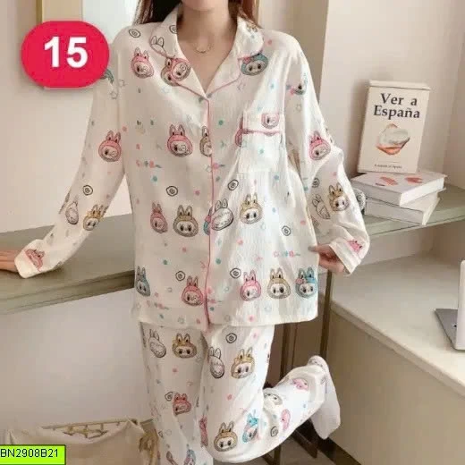 BỘ PIJAMA DÀI TAY HỌA TIẾT 20 MẪU