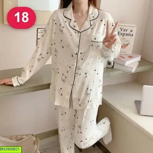 BỘ PIJAMA DÀI TAY HỌA TIẾT 20 MẪU