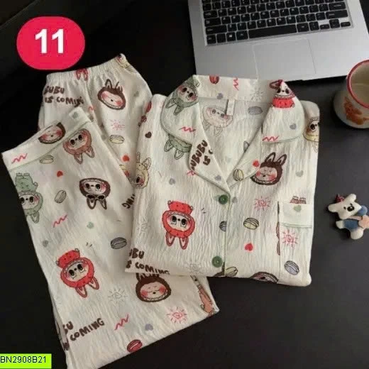 BỘ PIJAMA DÀI TAY HỌA TIẾT 20 MẪU