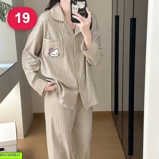 BỘ PIJAMA DÀI TAY HỌA TIẾT 20 MẪU