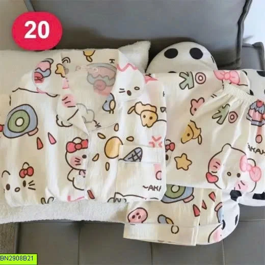 BỘ PIJAMA DÀI TAY HỌA TIẾT 20 MẪU