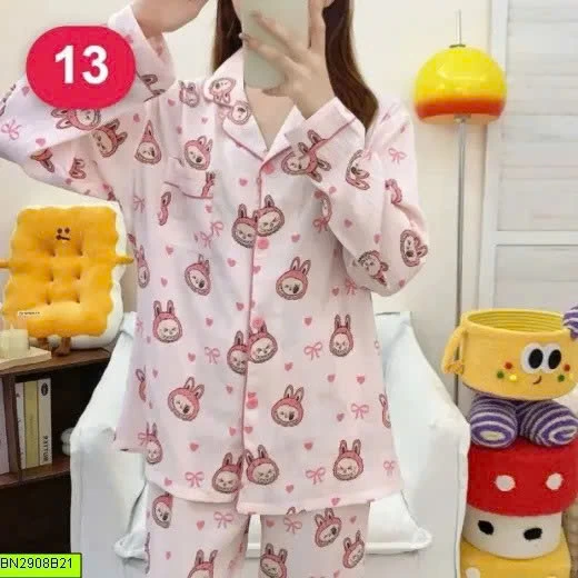 BỘ PIJAMA DÀI TAY HỌA TIẾT 20 MẪU