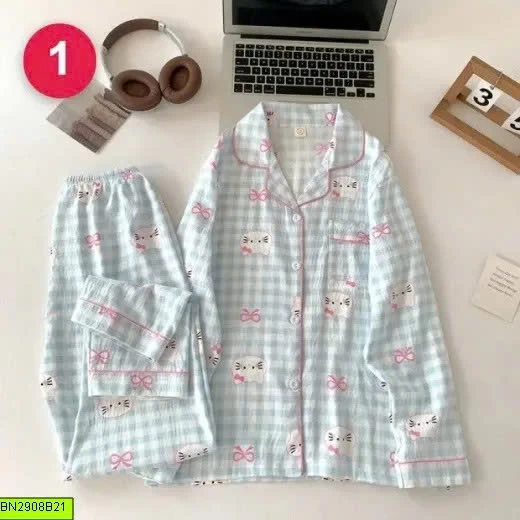 BỘ PIJAMA DÀI TAY HỌA TIẾT 20 MẪU