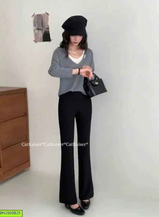QUẦN ỐNG LOE CẠP CAO CATKAISER