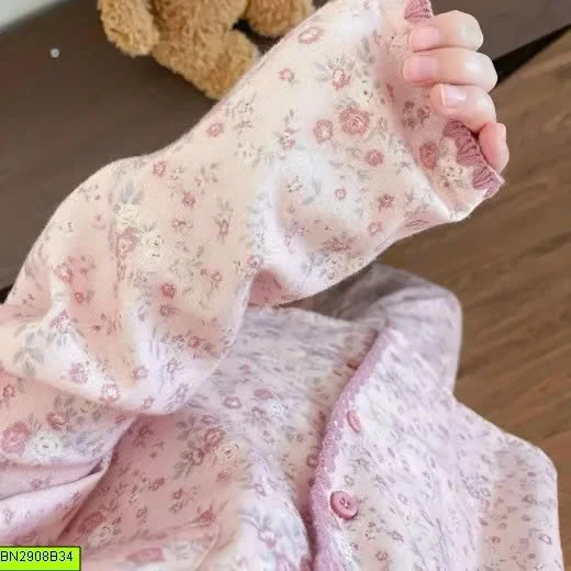 PIJAMA HỌA TIẾT HOA NHÍ