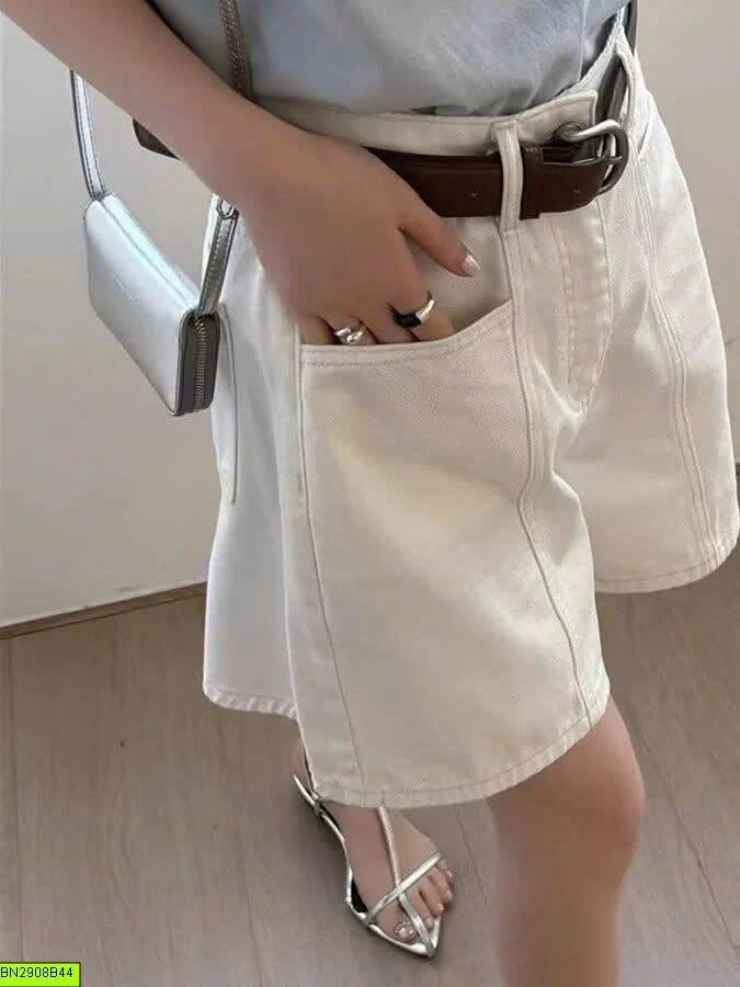 QUẦN SHORT JEAN TRẮNG