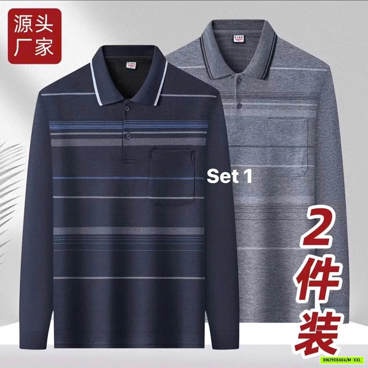 SET 2 POLO NAM DÀI TAY