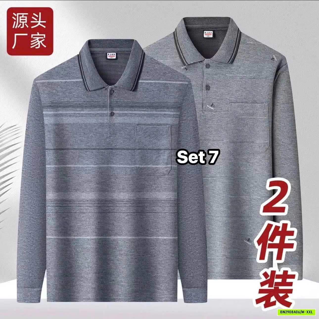 SET 2 POLO NAM DÀI TAY