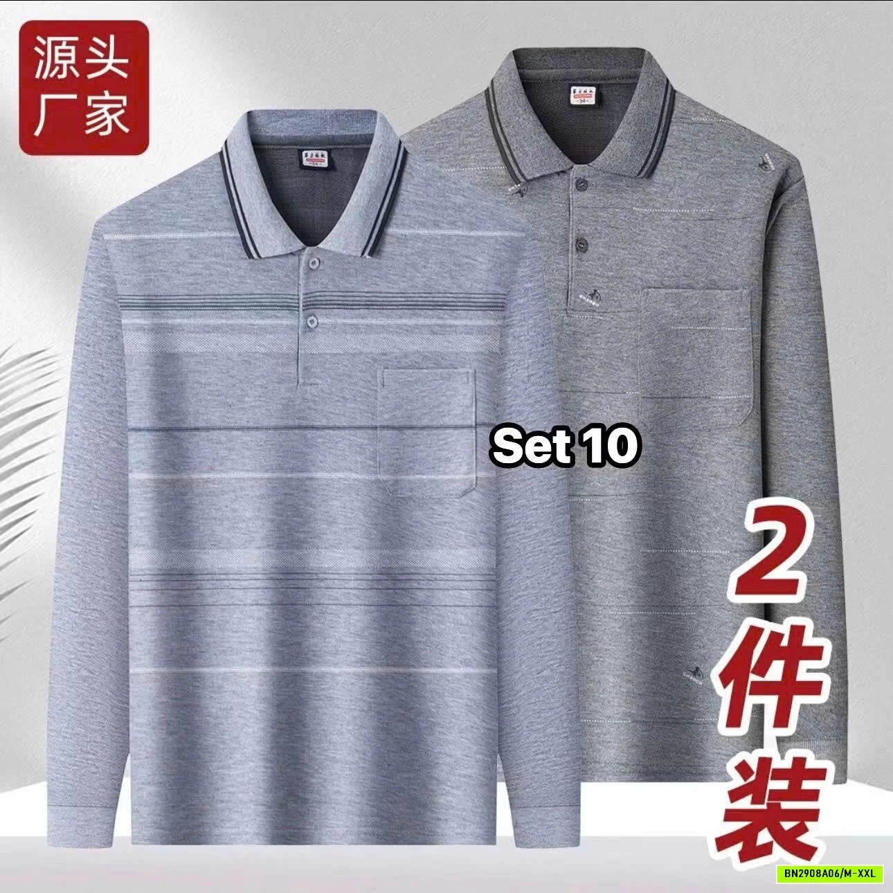 SET 2 POLO NAM DÀI TAY