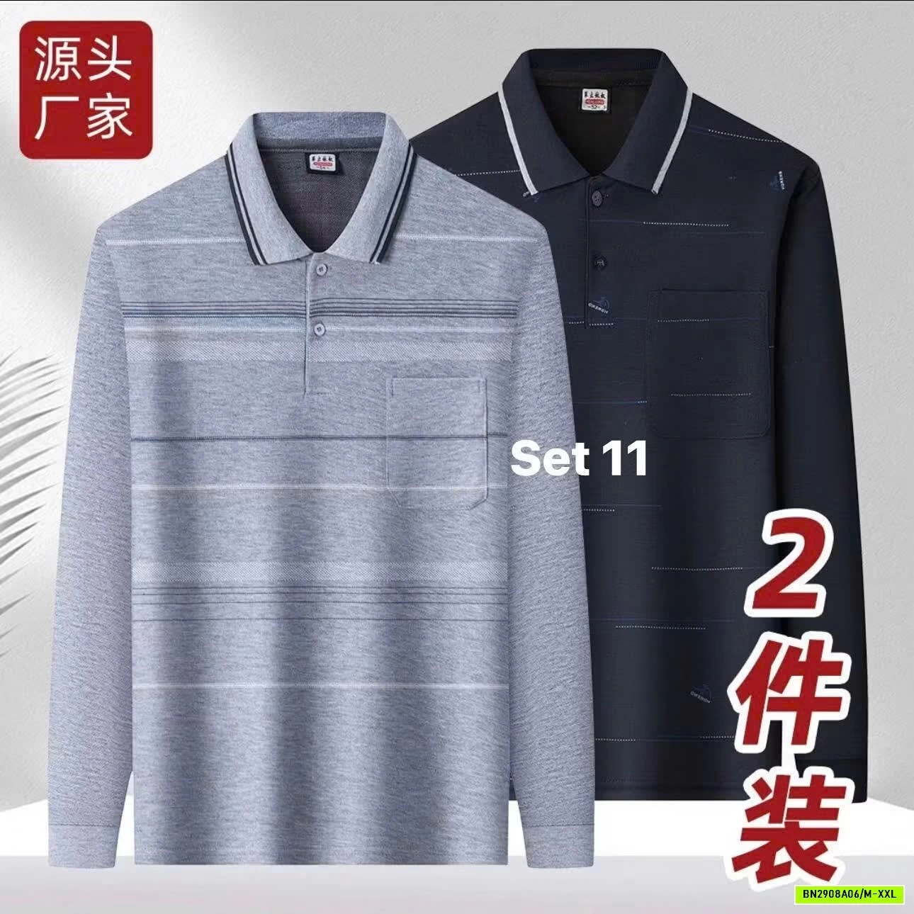 SET 2 POLO NAM DÀI TAY