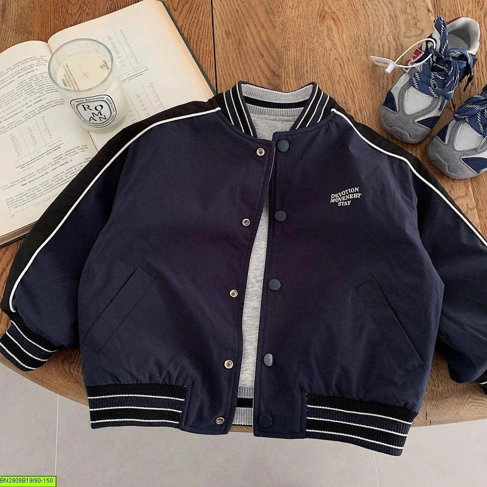 ÁO KHOÁC BOMBER 2 MẶT CHO BÉ