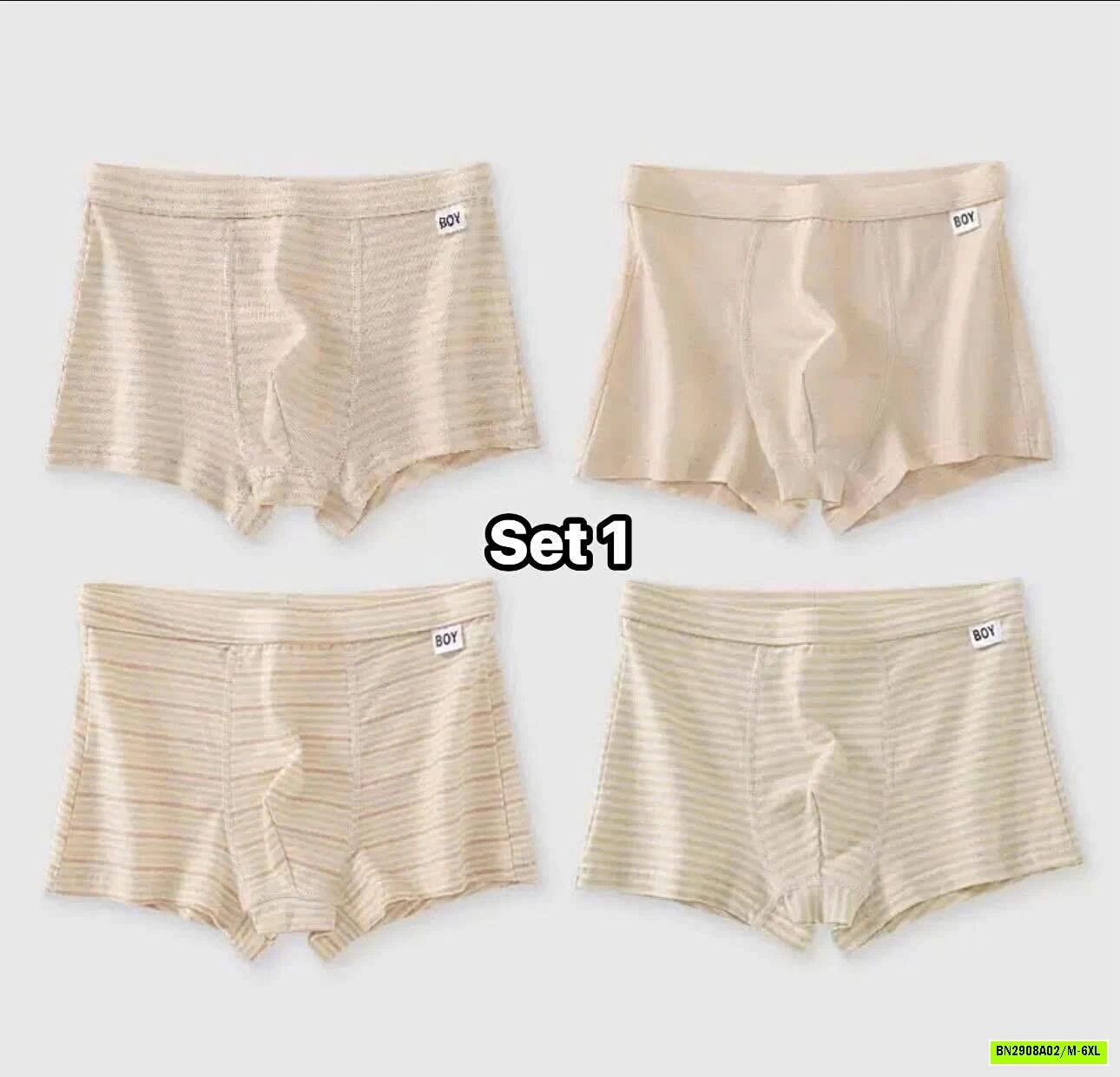 SET 4 QUẦN CHIP BÉ TRAI BIGSZ