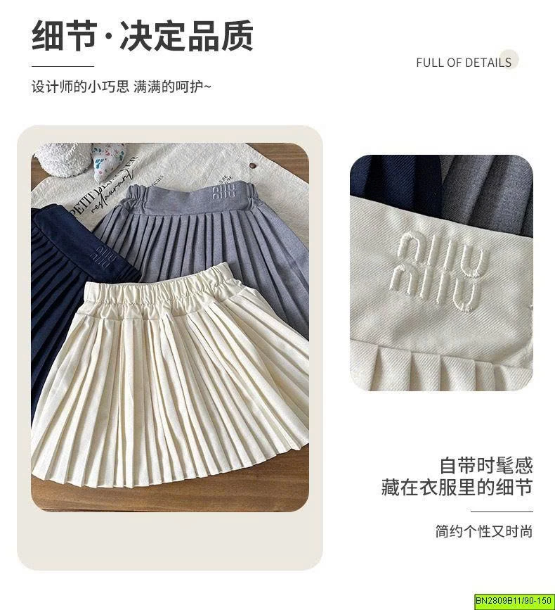 CHÂN VÁY XẾP LY MIU MIU