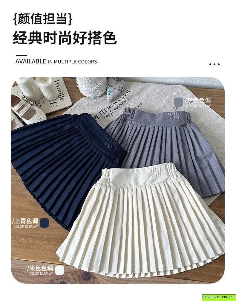 CHÂN VÁY XẾP LY MIU MIU