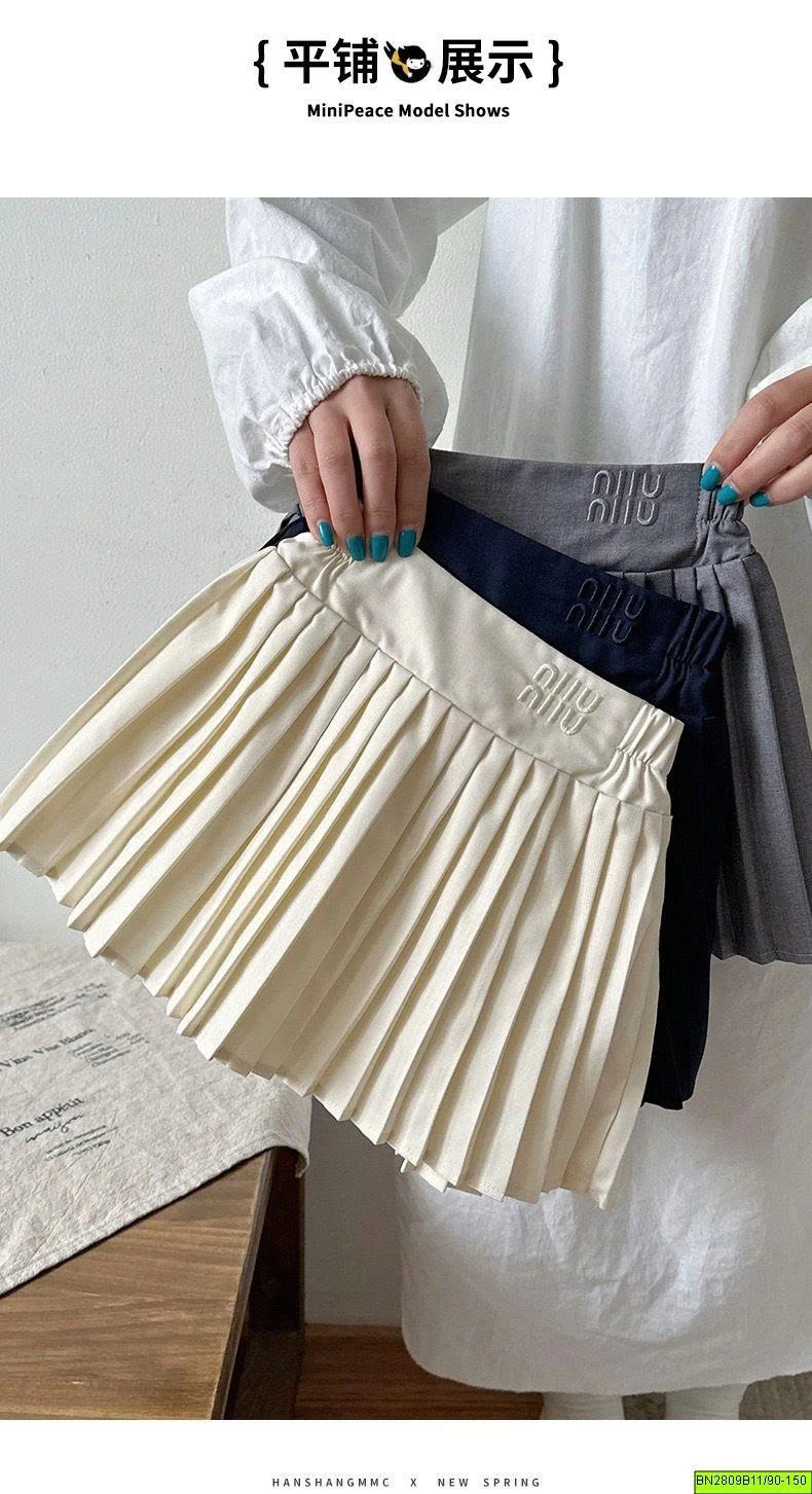 CHÂN VÁY XẾP LY MIU MIU