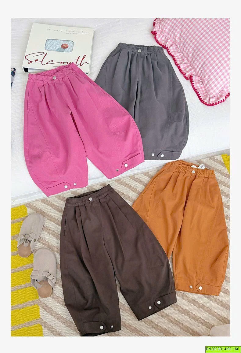 QUẦN SUÔNG DÁNG BOMBER BÉ GÁI