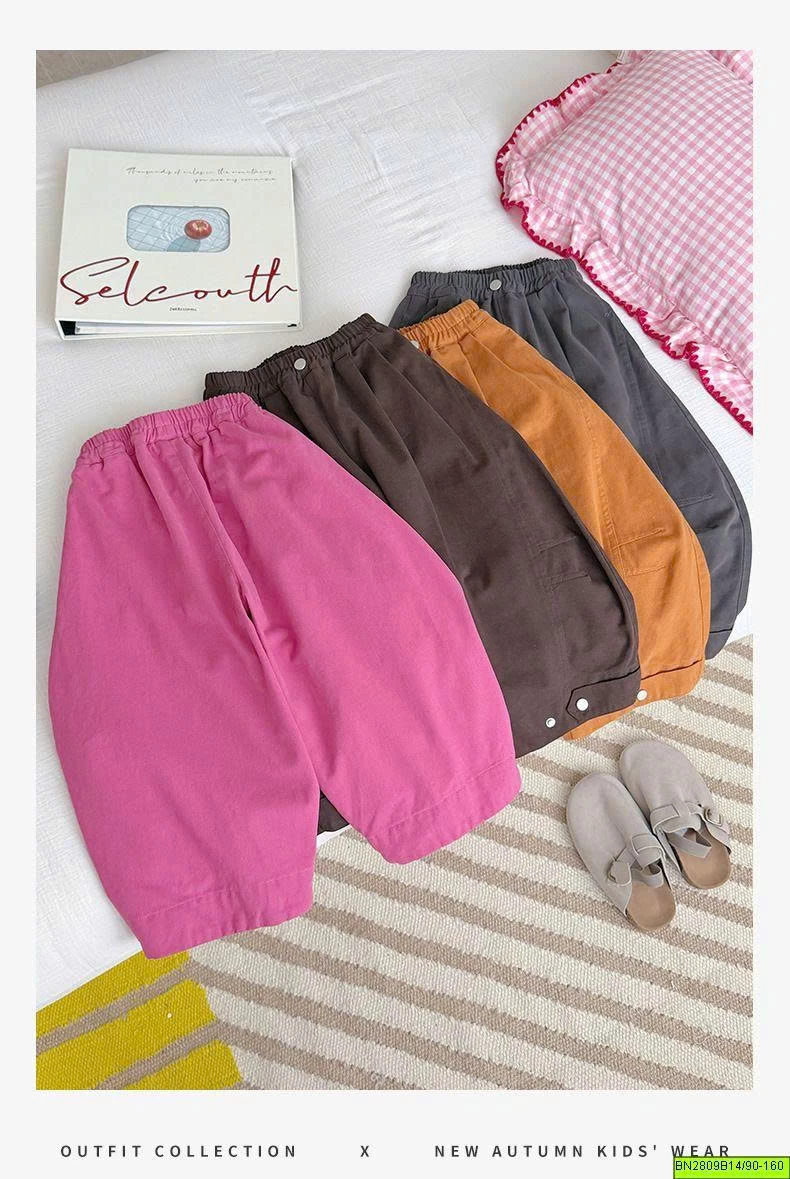 QUẦN SUÔNG DÁNG BOMBER BÉ GÁI