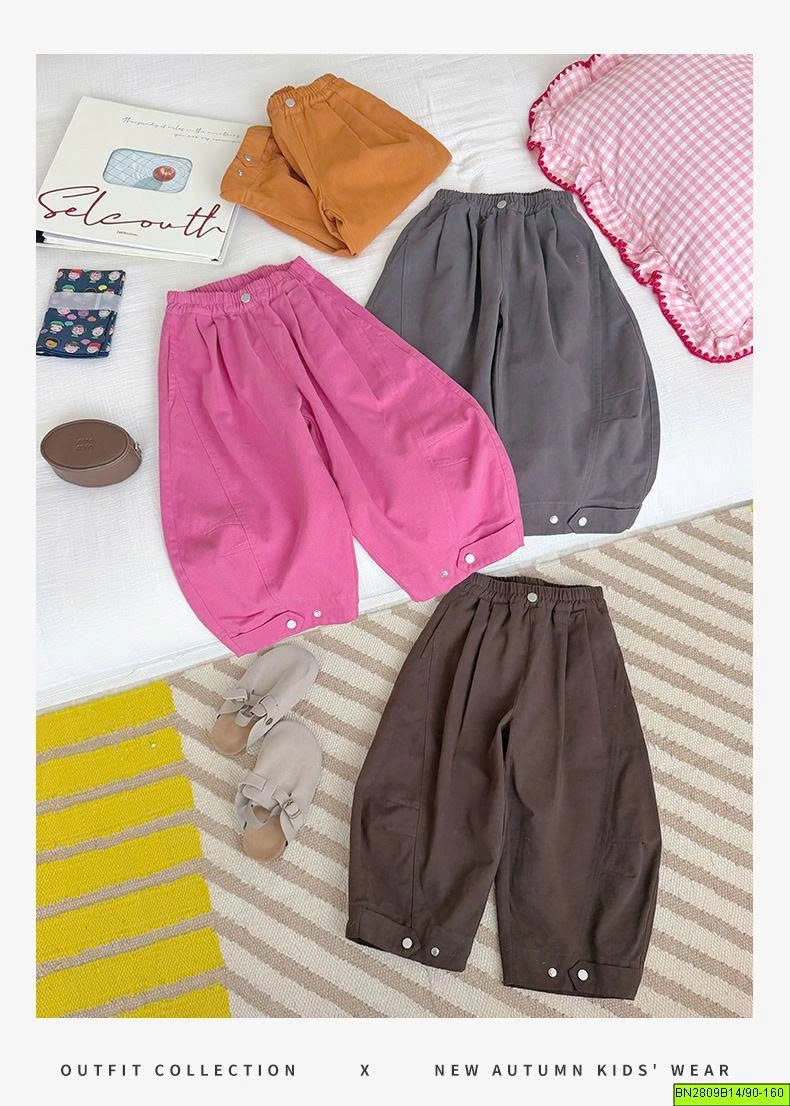 QUẦN SUÔNG DÁNG BOMBER BÉ GÁI